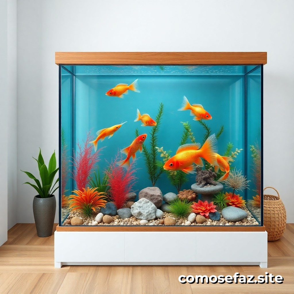 Construindo um Aquário de Peixes Ornamentais em casa para relaxar e decorar