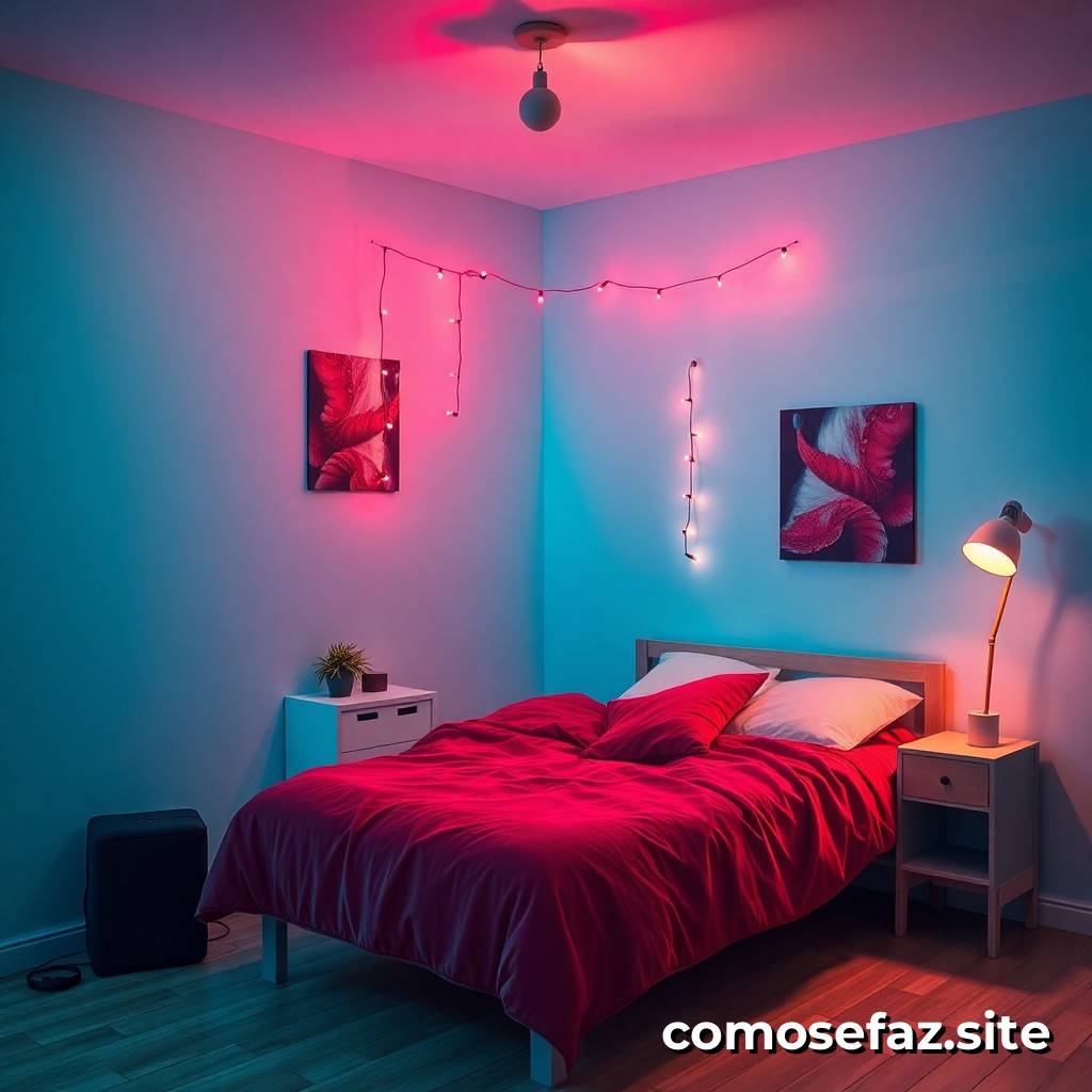 Construindo um circuito de iluminação com LED para meu quarto