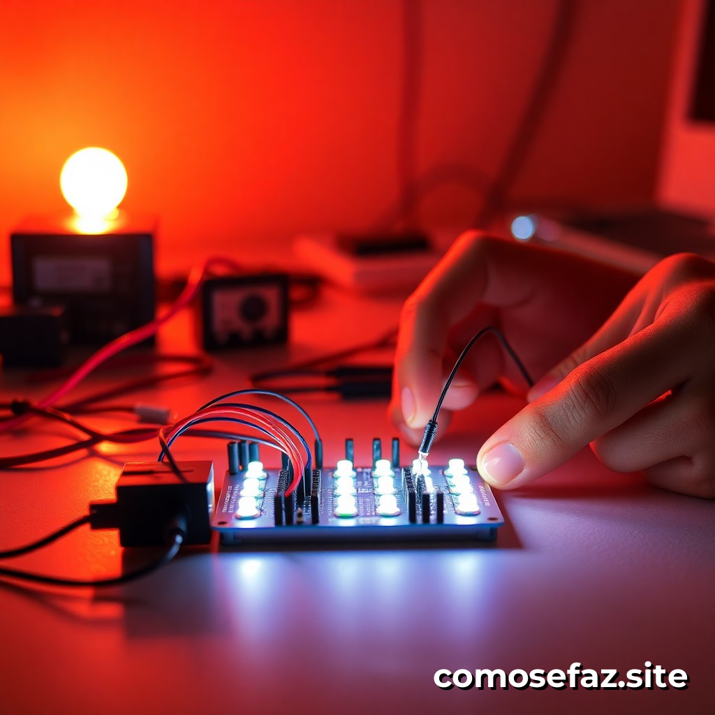 Construindo um Circuito de Iluminação com LEDs Reciclados