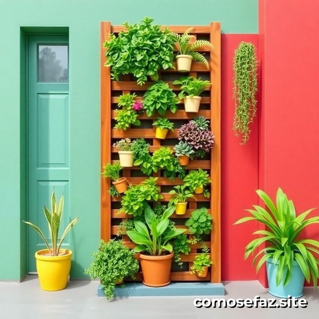 Construindo um jardim vertical em casa: um tutorial passo a passo