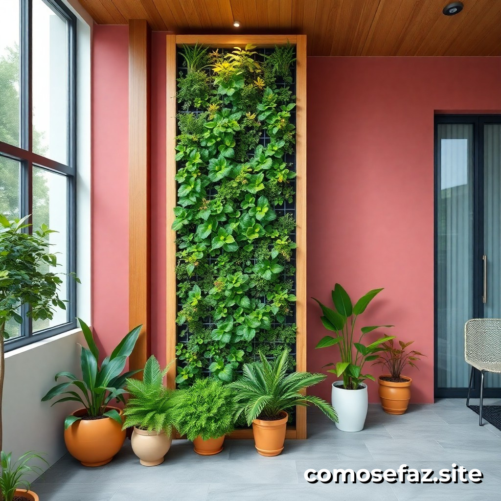 Construindo um Jardim Vertical em minha Casa para Purificar o Ar e Aumentar a Beleza