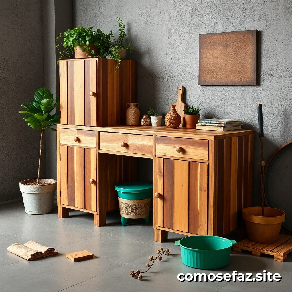 Construindo um Móvel de Madeira Reciclada para Decoração