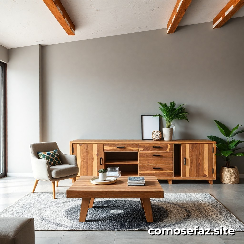 Construindo um Móvel de Madeira Reciclada para Decoração de Sala