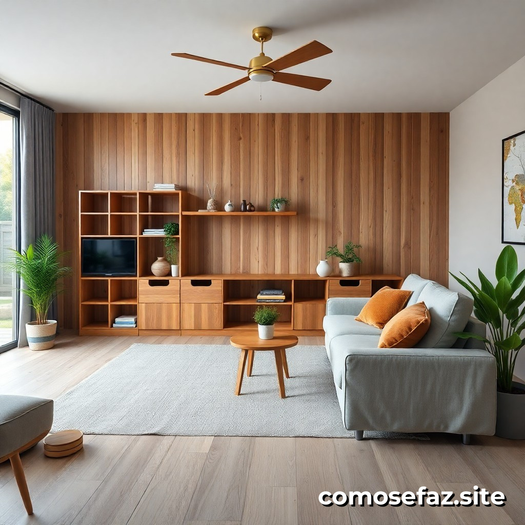 Construindo um mobiliário de madeira em casa para economizar dinheiro