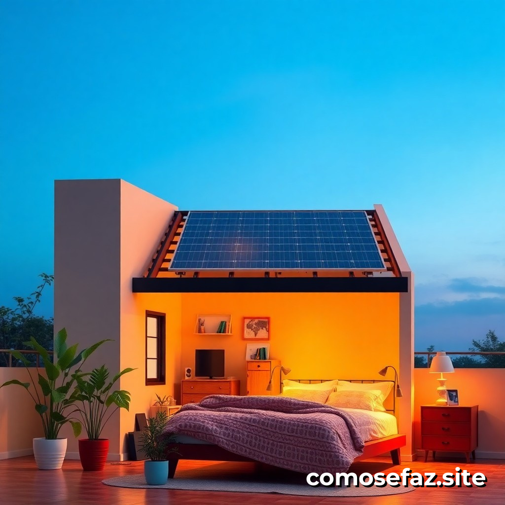 Construindo um Sistema de Iluminação Solar para Meu Quarto