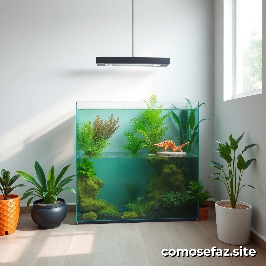 Construir um aquário de água doce em casa