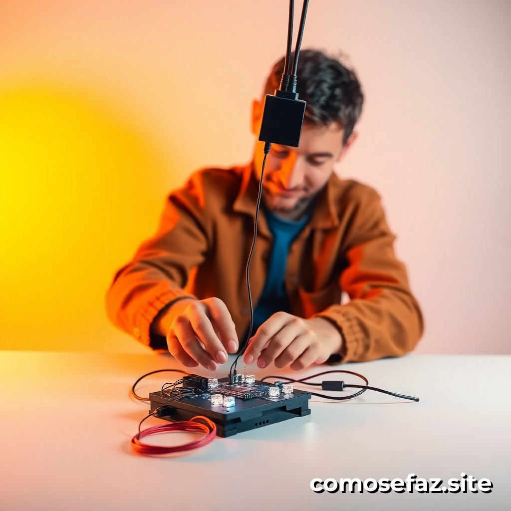 Construyendo un circuito de iluminação LED con materiales reciclados