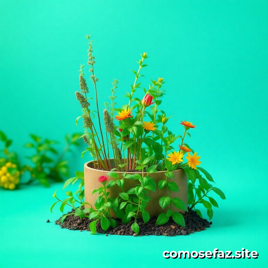 Construyendo un hermoso jardín de hierbas aromáticas en casa: un tutorial passo a passo