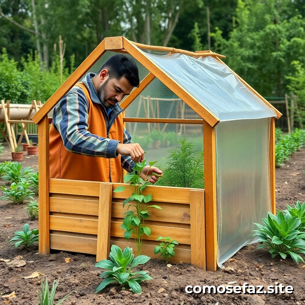 Construyendo un invernadero casero para cultivar mis propias plantas y hierbas