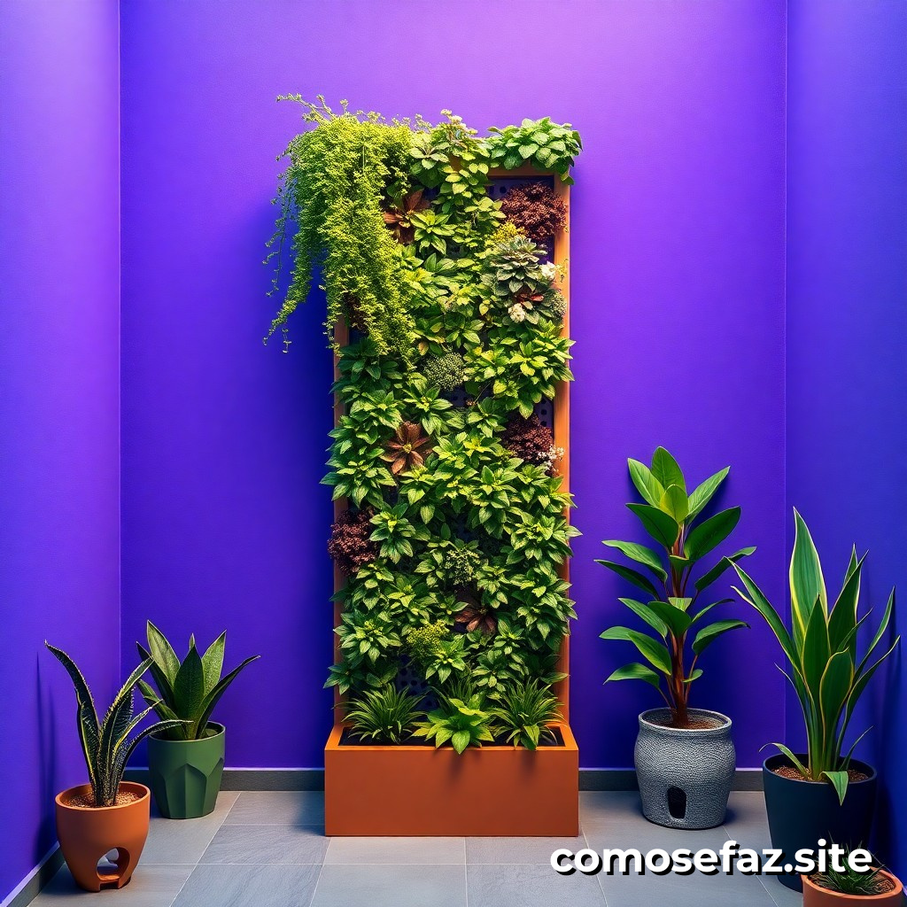 Construyendo un jardín vertical en un espacio pequeño