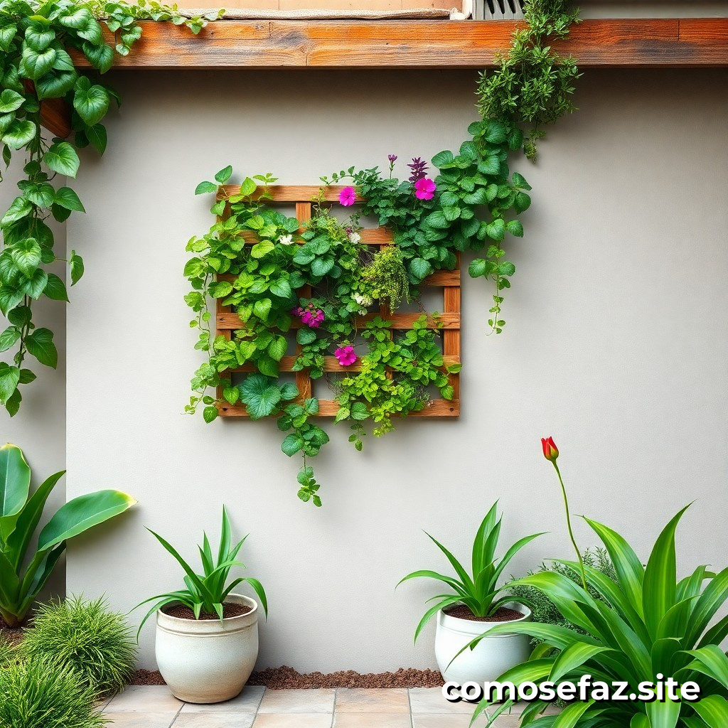 Construyendo un Jardín Vertical Reciclado en tu Hogar con Materiales Reutilizados
