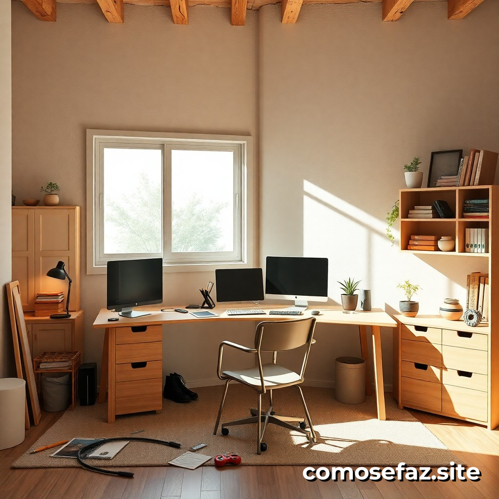 Construyendo un mueble de bricolaje para organizar mi espacio de estudio