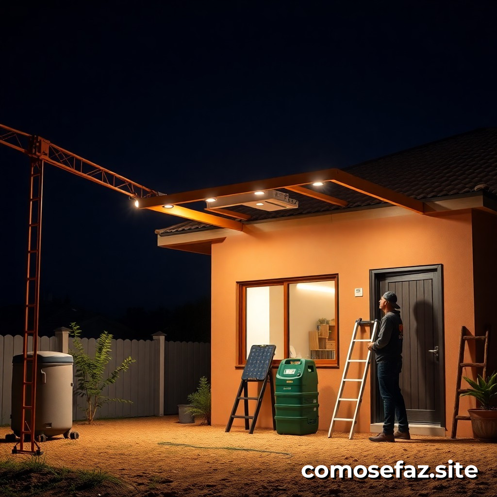 Construyendo un sistema de iluminação solar para mi casa