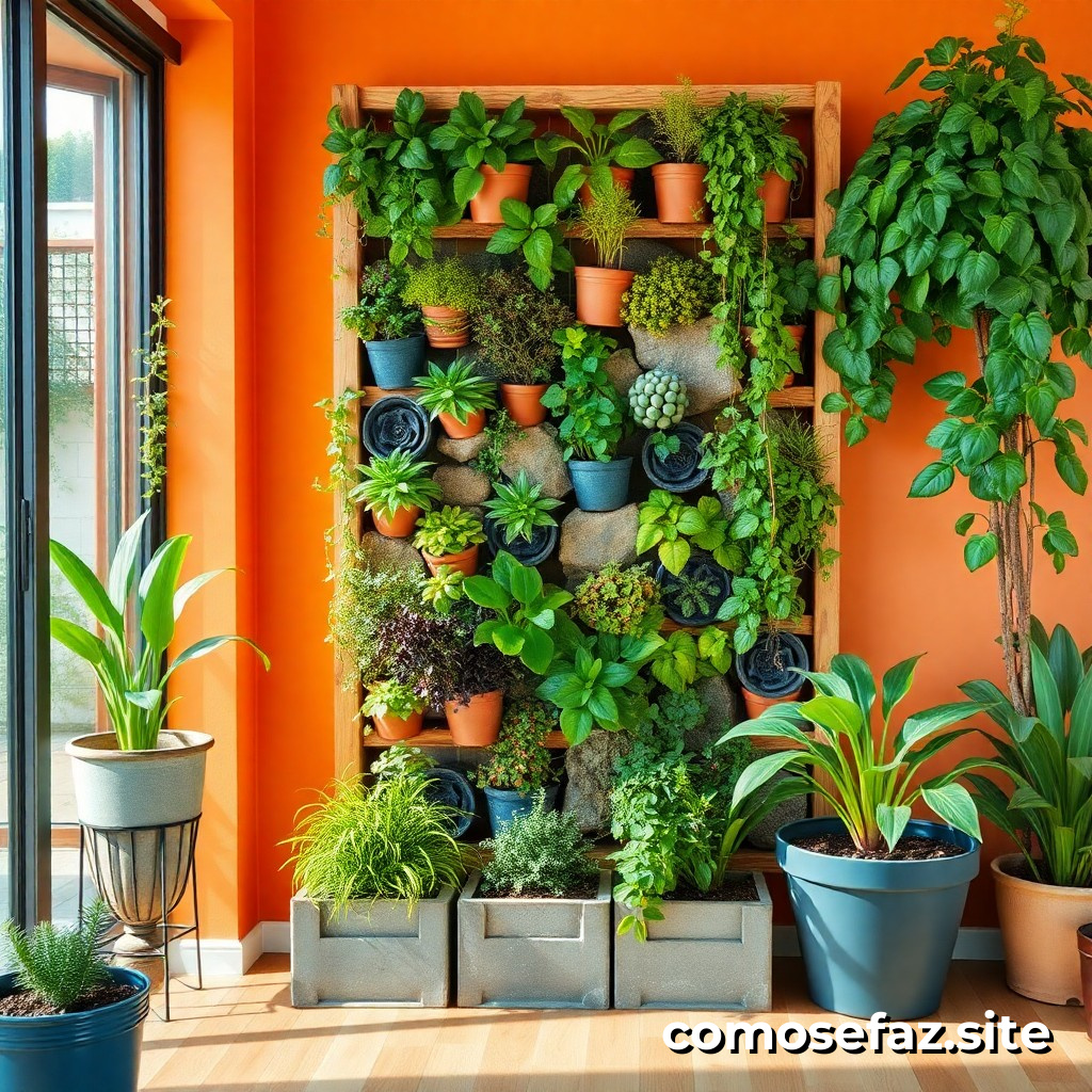 Creando un jardín vertical en mi hogar con materiales reciclados