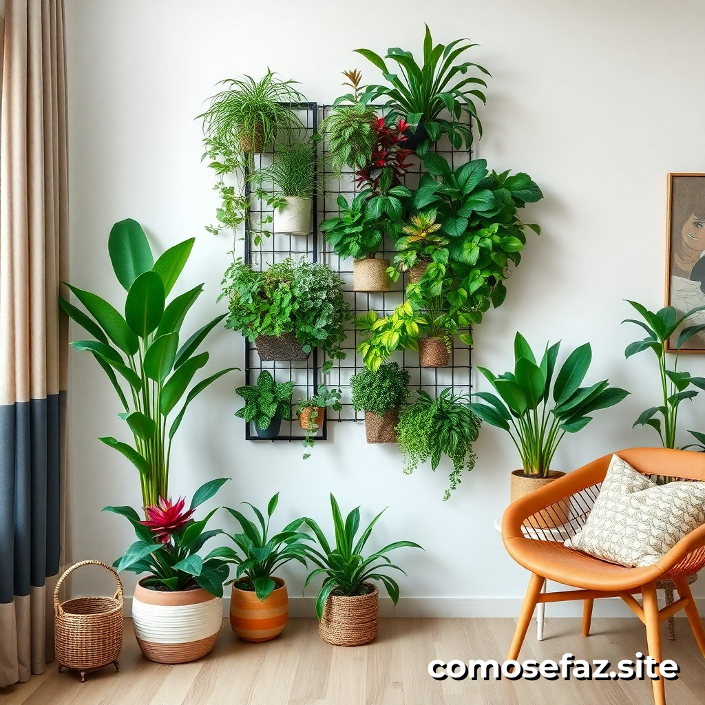 Creando un jardín vertical en tu hogar con plantas purificadoras de aire