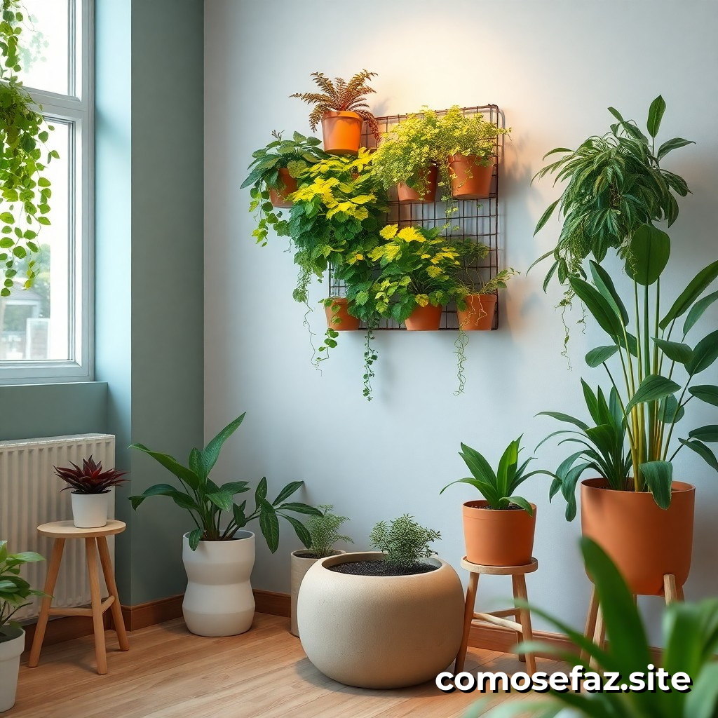 Creando un jardim vertical para purificar el aire y decorar mi hogar
