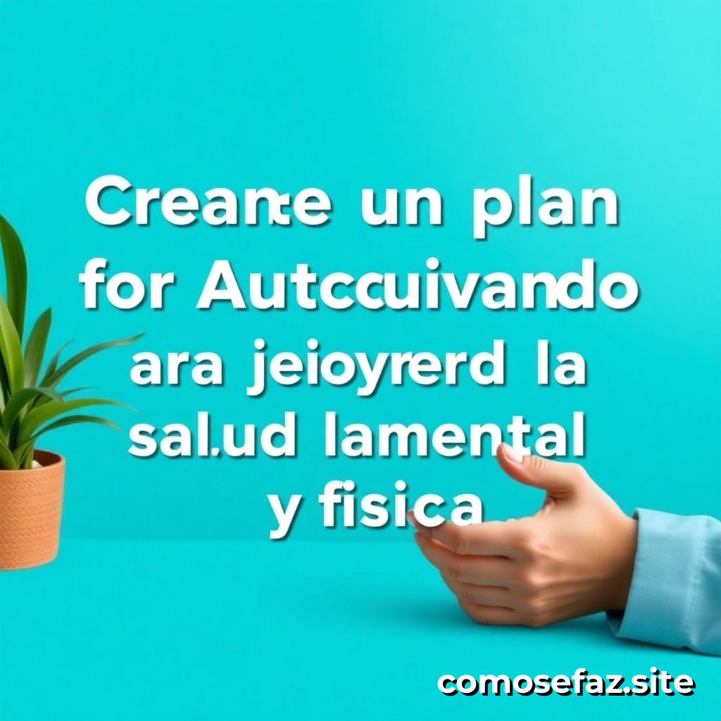 Creando un plan de autocuidado para mejorar la salud mental y física