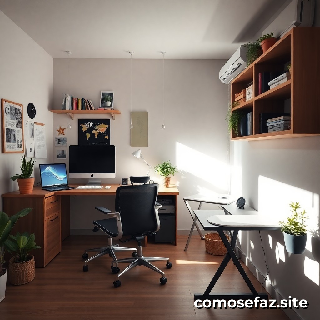 Criando um Espaço de Trabalho Criativo em Casa para Estimular a Produtividade