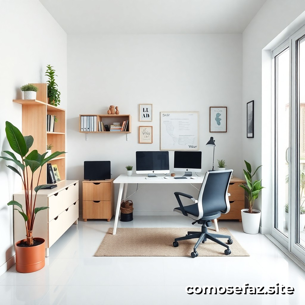 Criando um Espaço de Trabalho Organizado e Minimalista em Casa para Aumentar a Produtividade