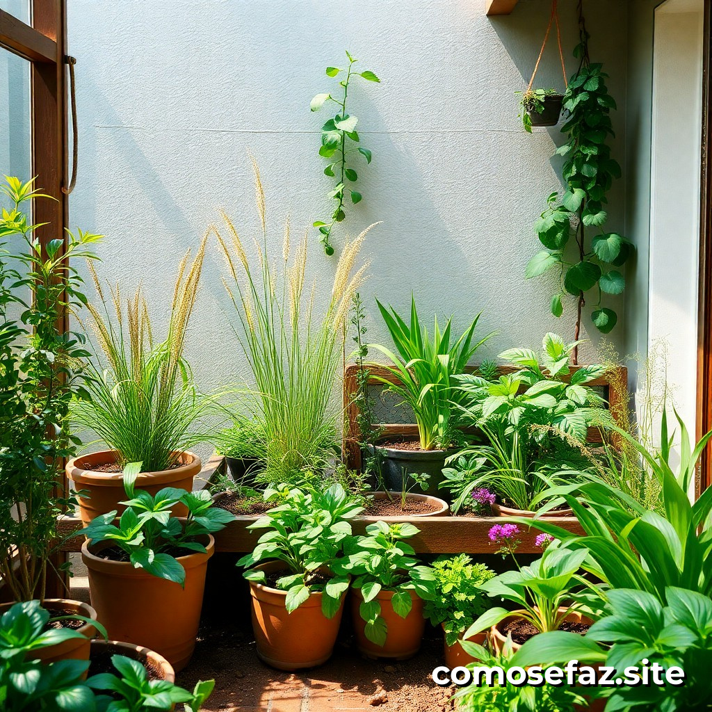 Criando um jardim de herbários em casa para purificar o ar e melhorar a estética