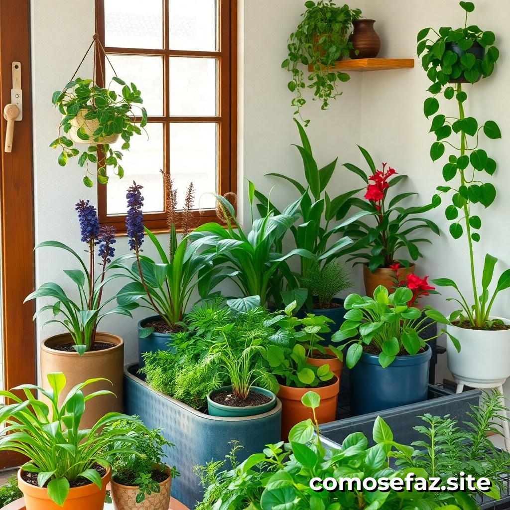 Criando um Jardim de Plantas Aromáticas em Casa com Recursos Reciclados