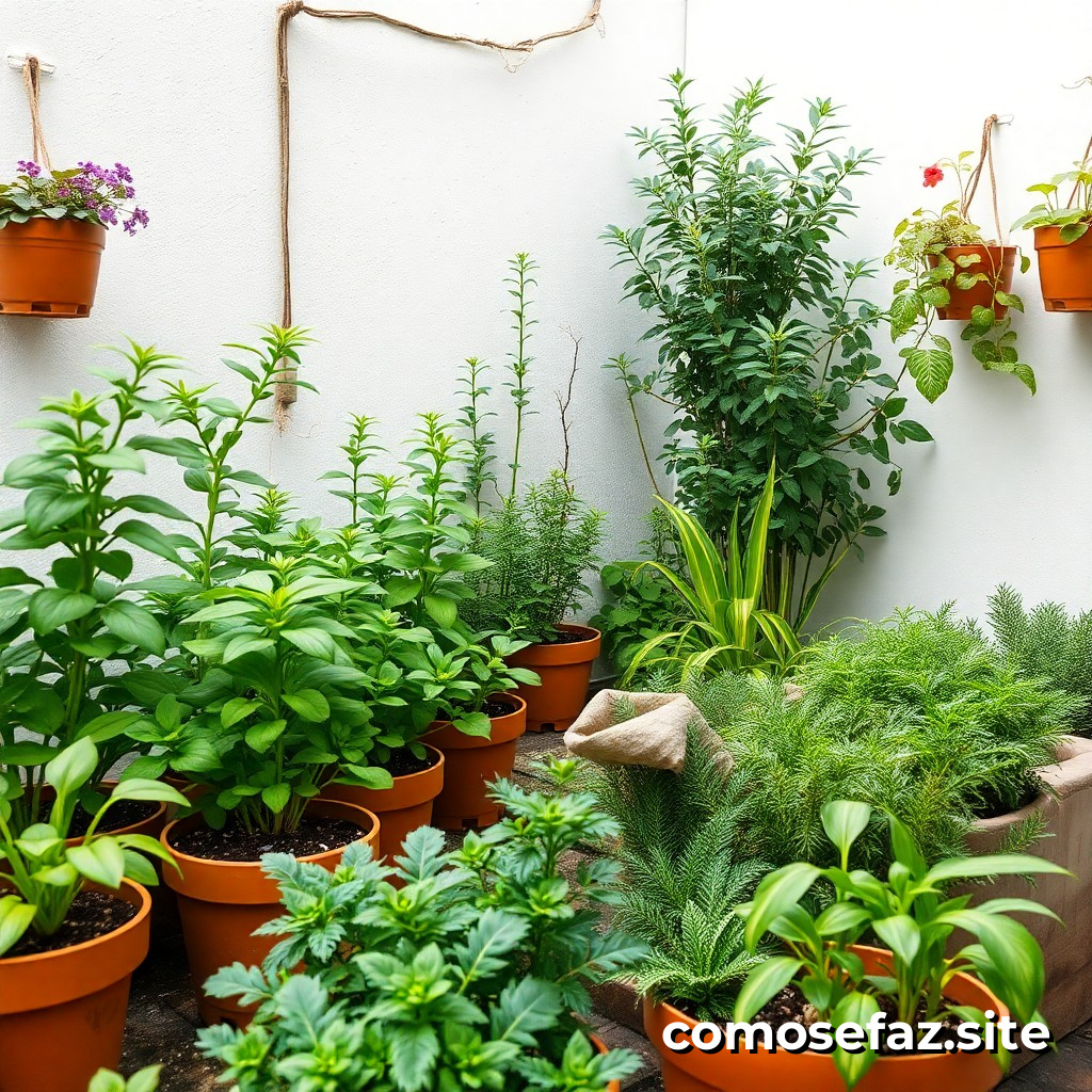 Criando um jardim de plantas aromáticas em um espaço pequeno