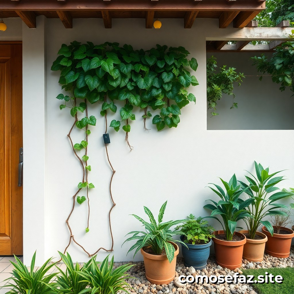 Criando um jardim vertical em casa com materiais reciclados e low-cost