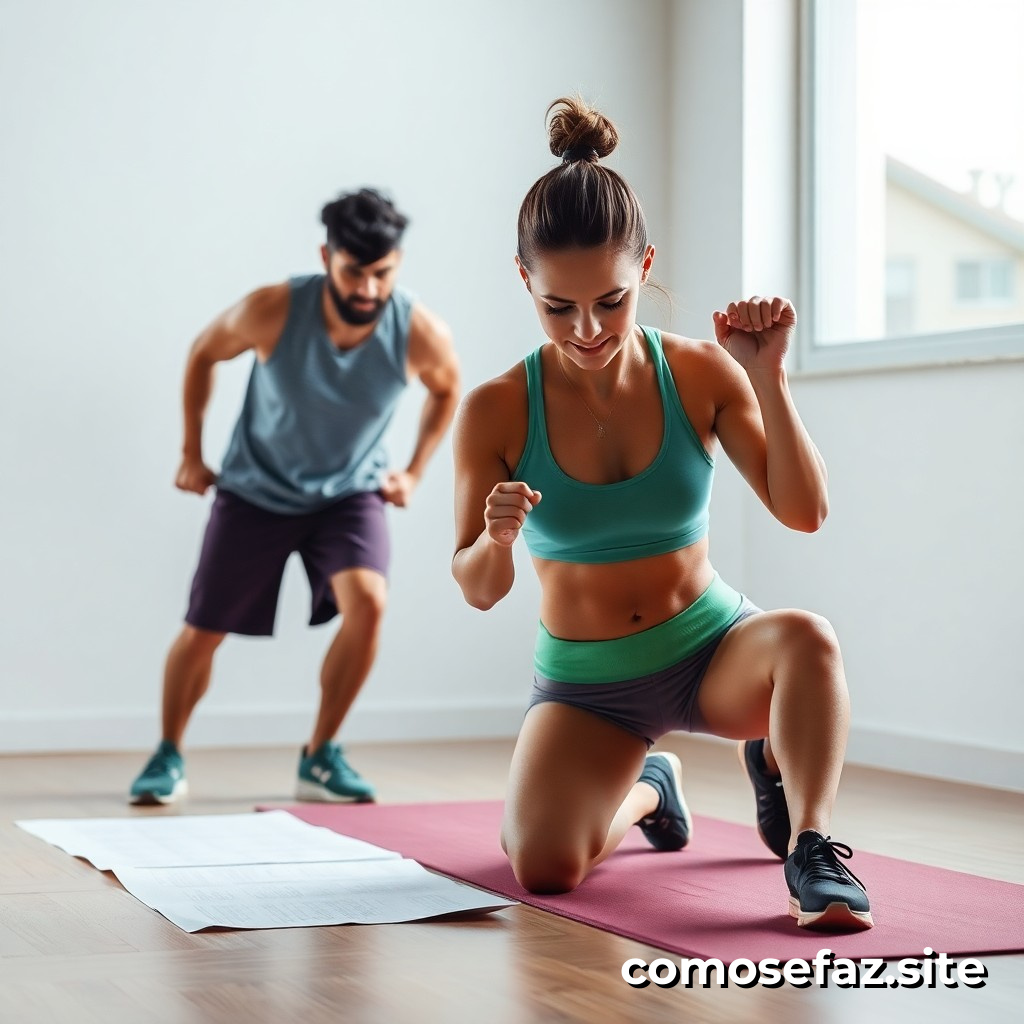 Criando um plano de exercícios físicos para melhorar a saúde e o bem-estar