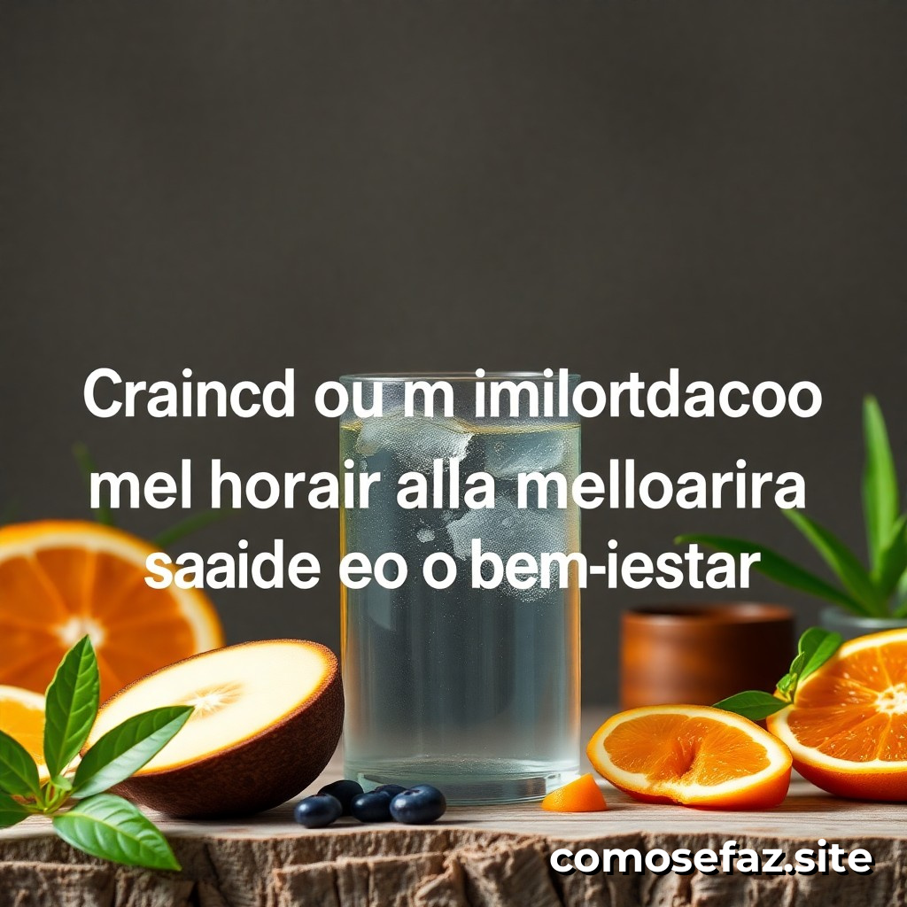Criando um plano de hidratação para melhorar a saúde e o bem-estar