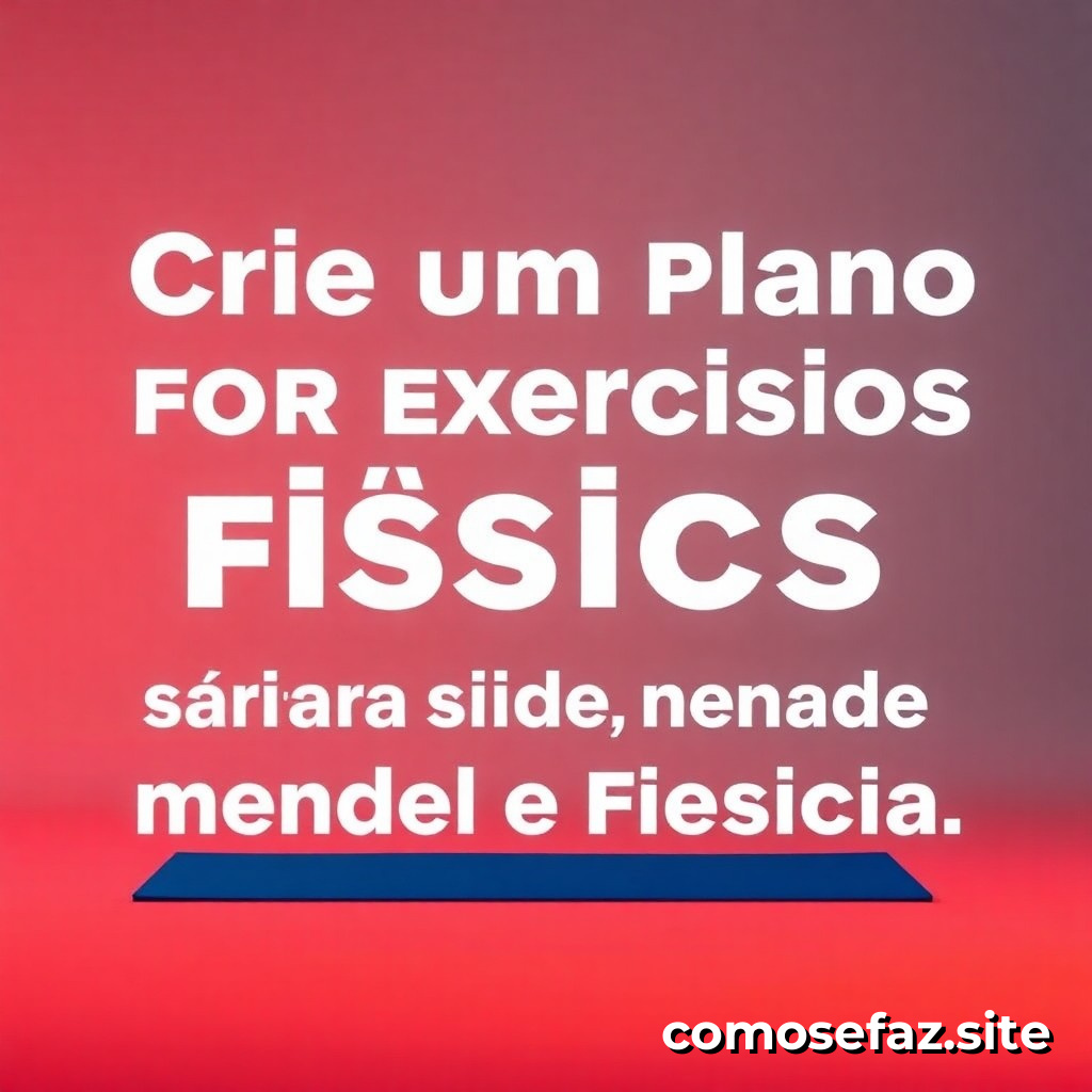 Crie um plano de exercícios físicos para melhorar a saúde mental e física