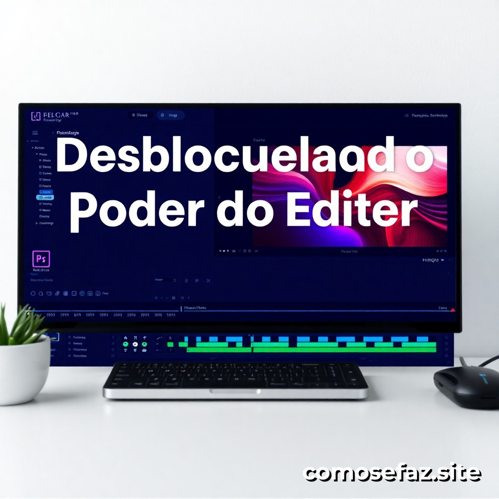 Desbloqueando o Poder do Editor de Vídeo: Como Usar o Adobe Premiere Pro para Editar Vídeos como um Profissional