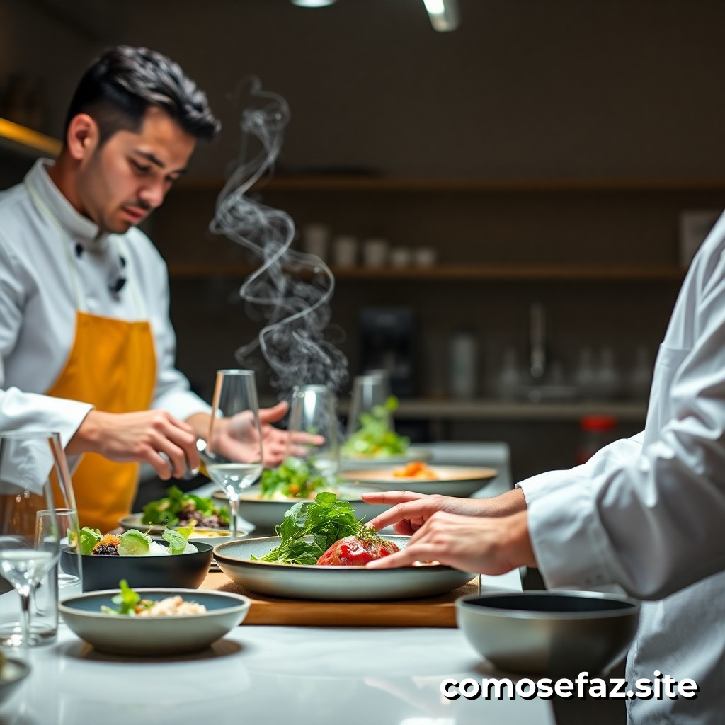 Elaborando un Menú de Comida Molecular para una Noche de Experimentación