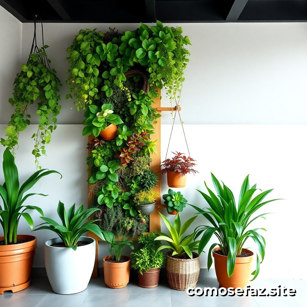 Haciendo un Jardín Vertical con Materiales Reciclados para Purificar el Aire en Mi Hogar