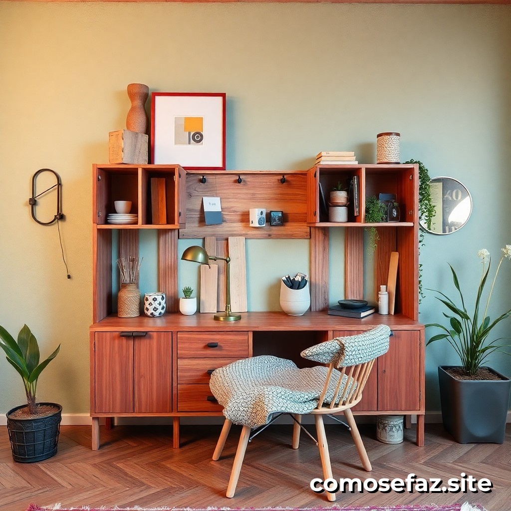 Haciendo un mueble de bricolaje con materiales reciclados para decorar mi habitación