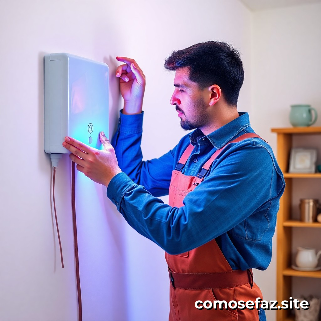 Instalando um dispositivo de economia de energia em minha casa para reduzir a conta de luz