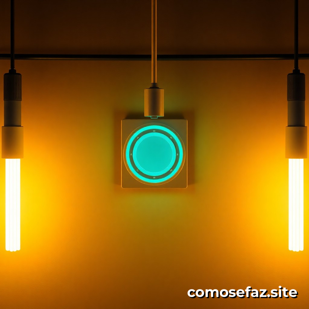 Instalando um relé de controle de iluminação para economizar energia