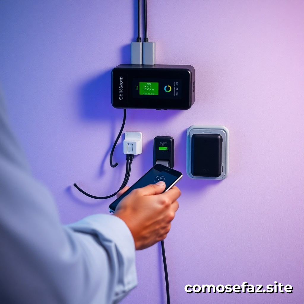 Instalando um sistema de carga de bateria para dispositivos móveis