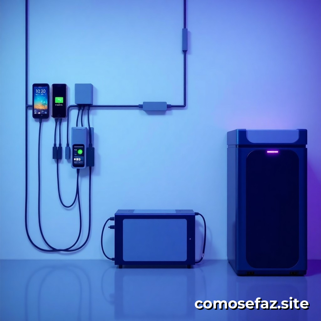 Instalando um Sistema de Carregamento de Bateria Automático para Meus Dispositivos