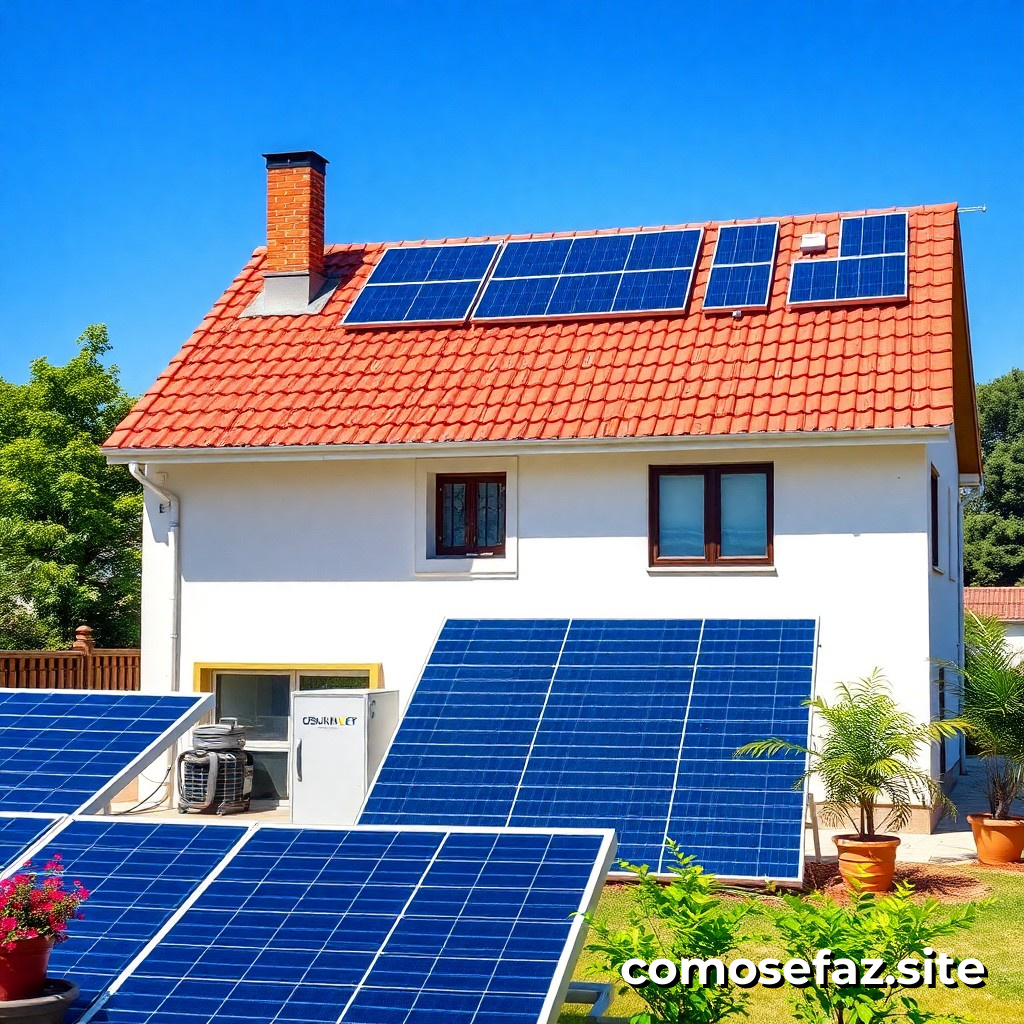 Instalando um sistema de energia solar em casa: um guia passo a passo