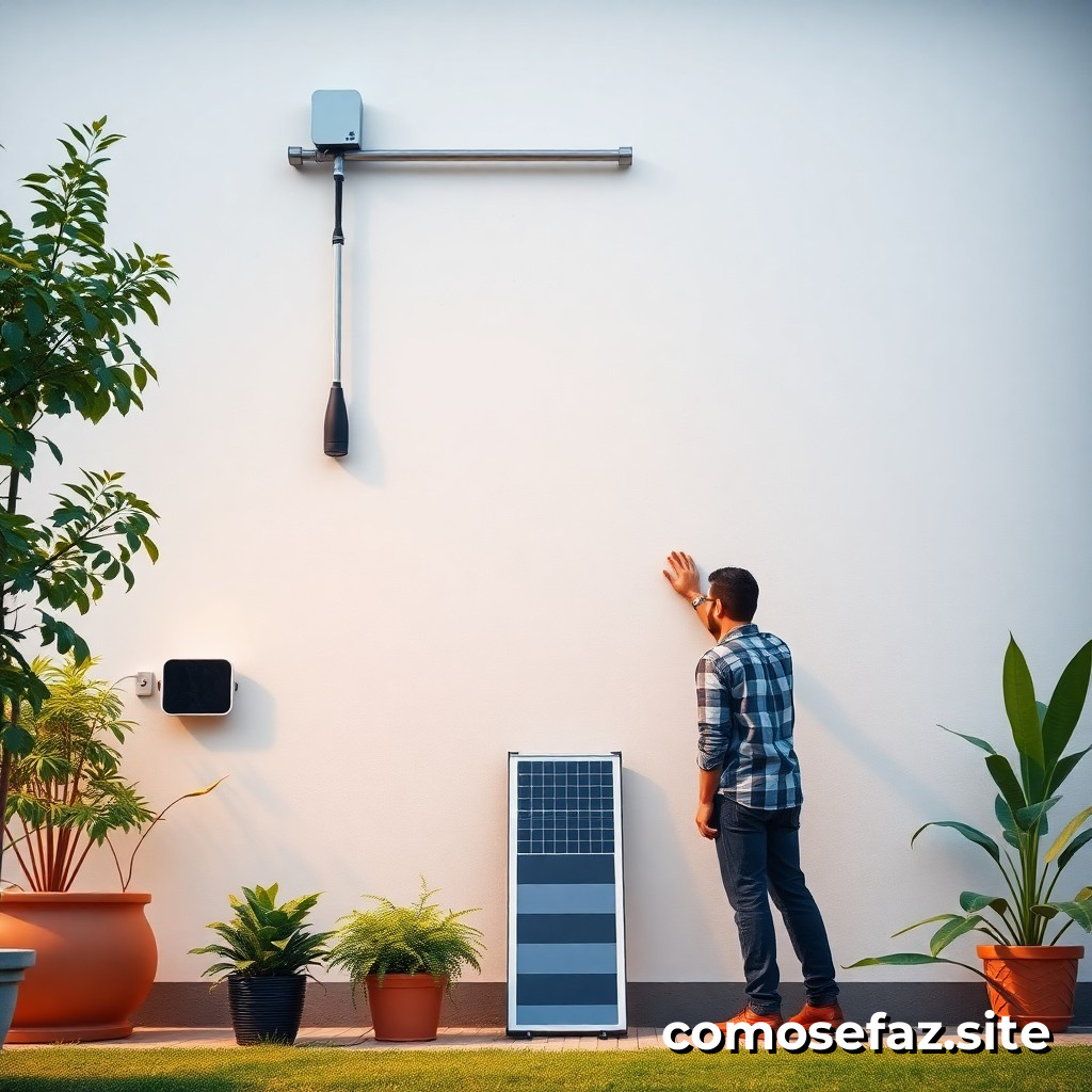 Instalando um sistema de energia solar em minha casa para reduzir a conta de luz