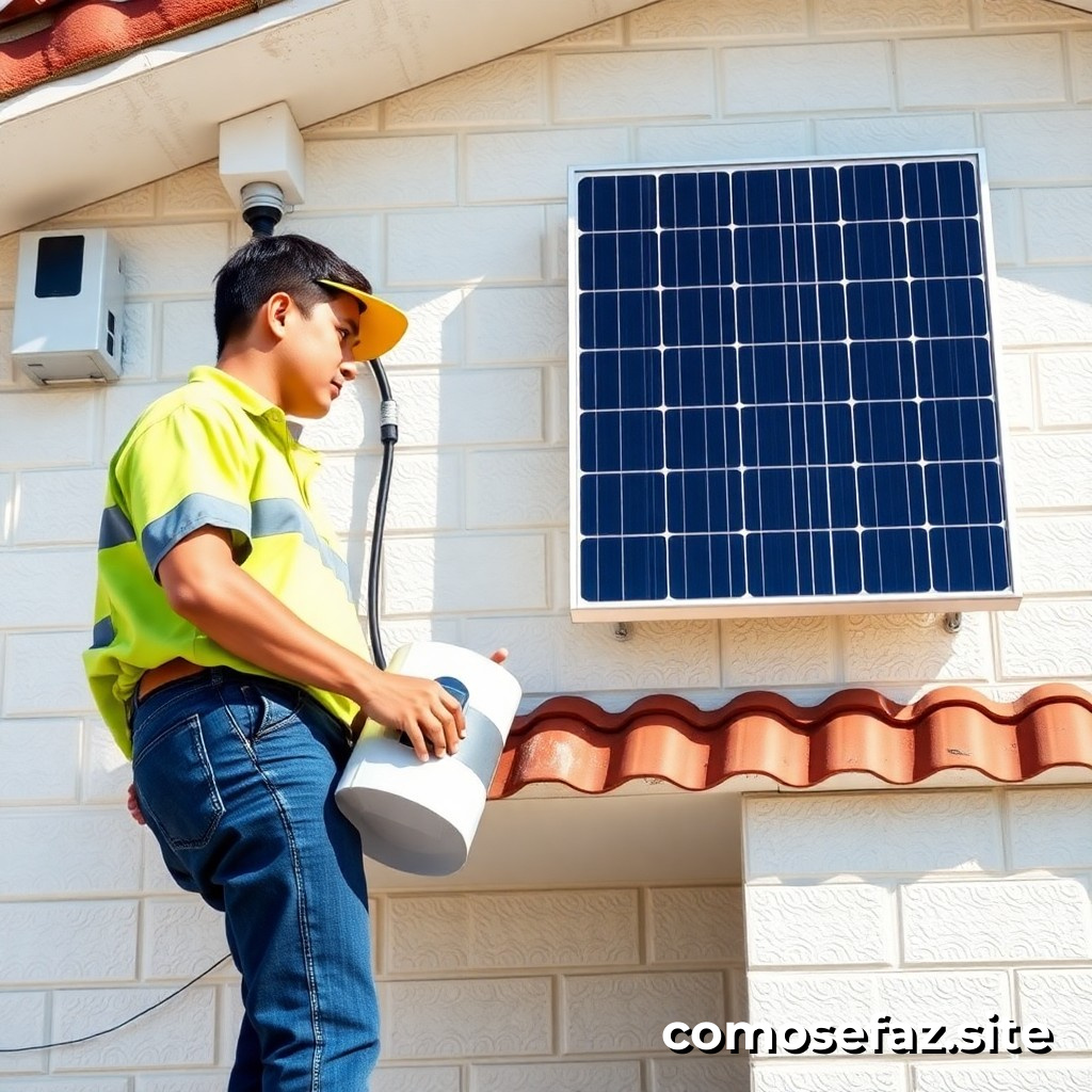 Instalando um sistema de energia solar em sua casa para reduzir a conta de energia