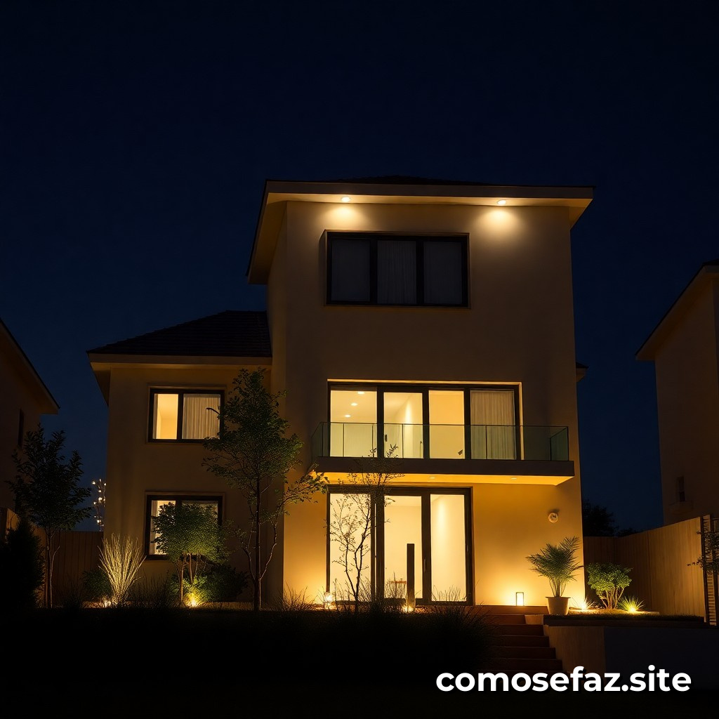 Instalando um sistema de iluminação automática para casas