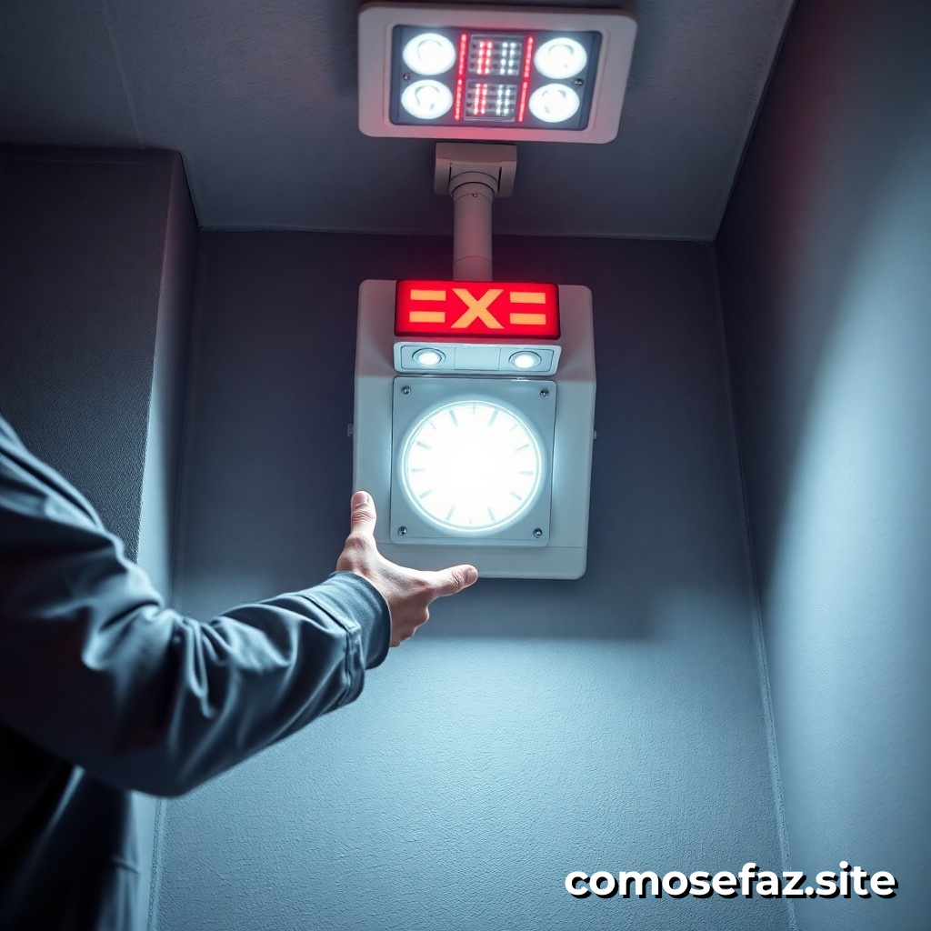 Instalando um Sistema de Iluminação de Emergência com Bateria Recarregável