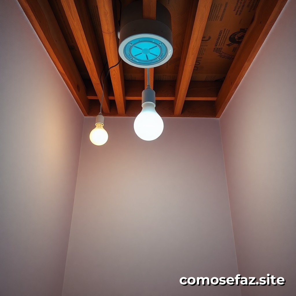 Instalando um Sistema de Iluminação Econômica com Lâmpadas de Baixo Consumo