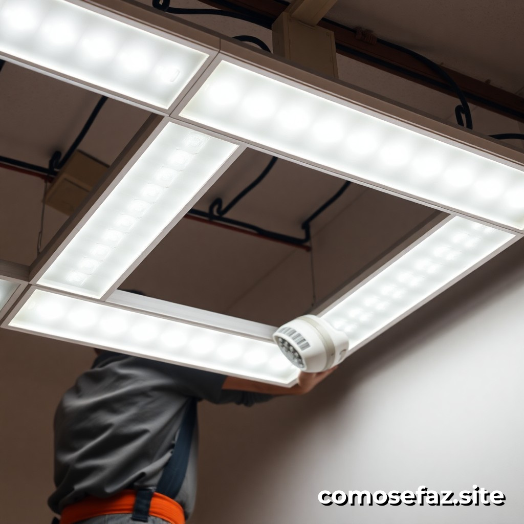 Instalando um Sistema de Iluminação Econômica com Lâmpadas LED