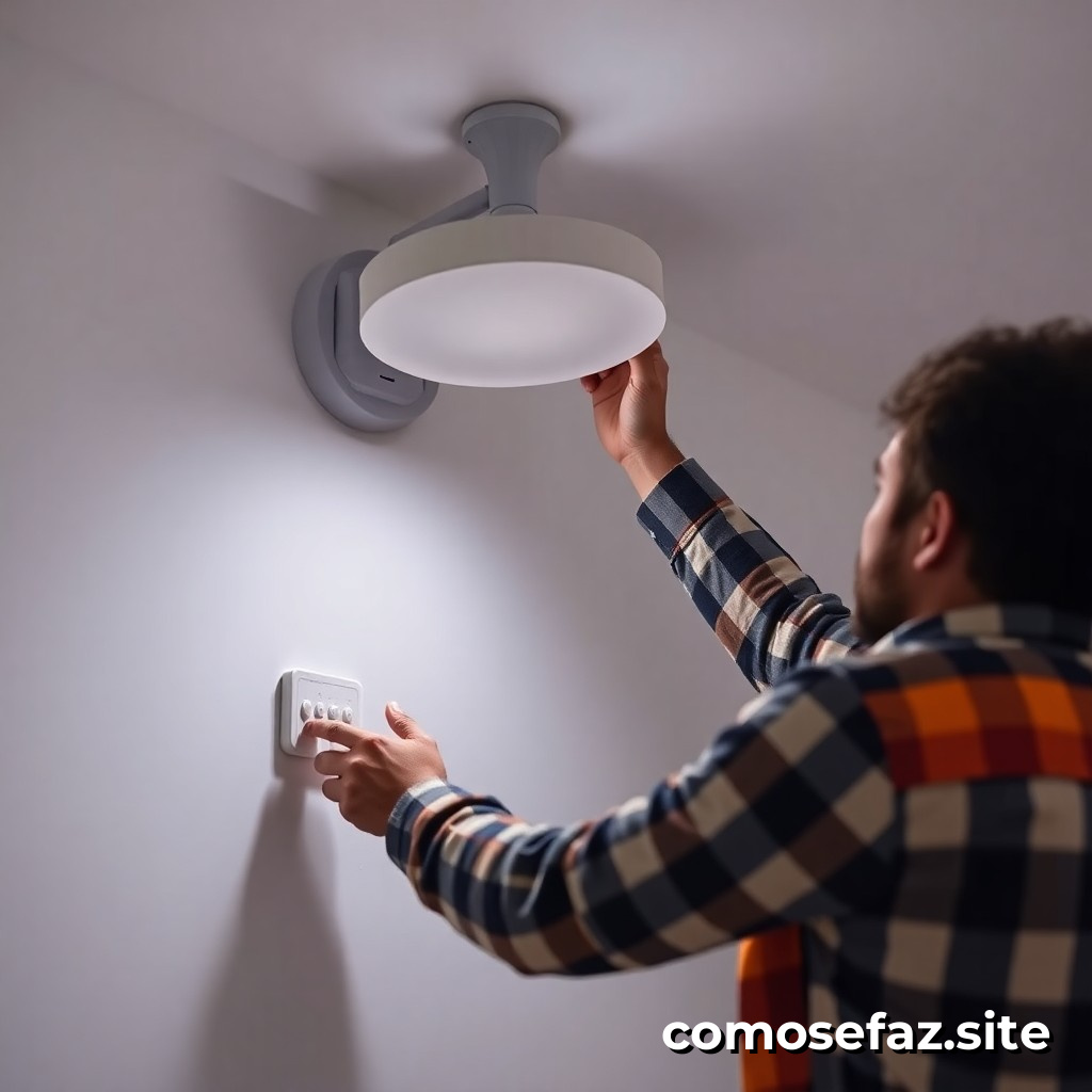 Instalando um sistema de iluminação economizadora com controle de voz