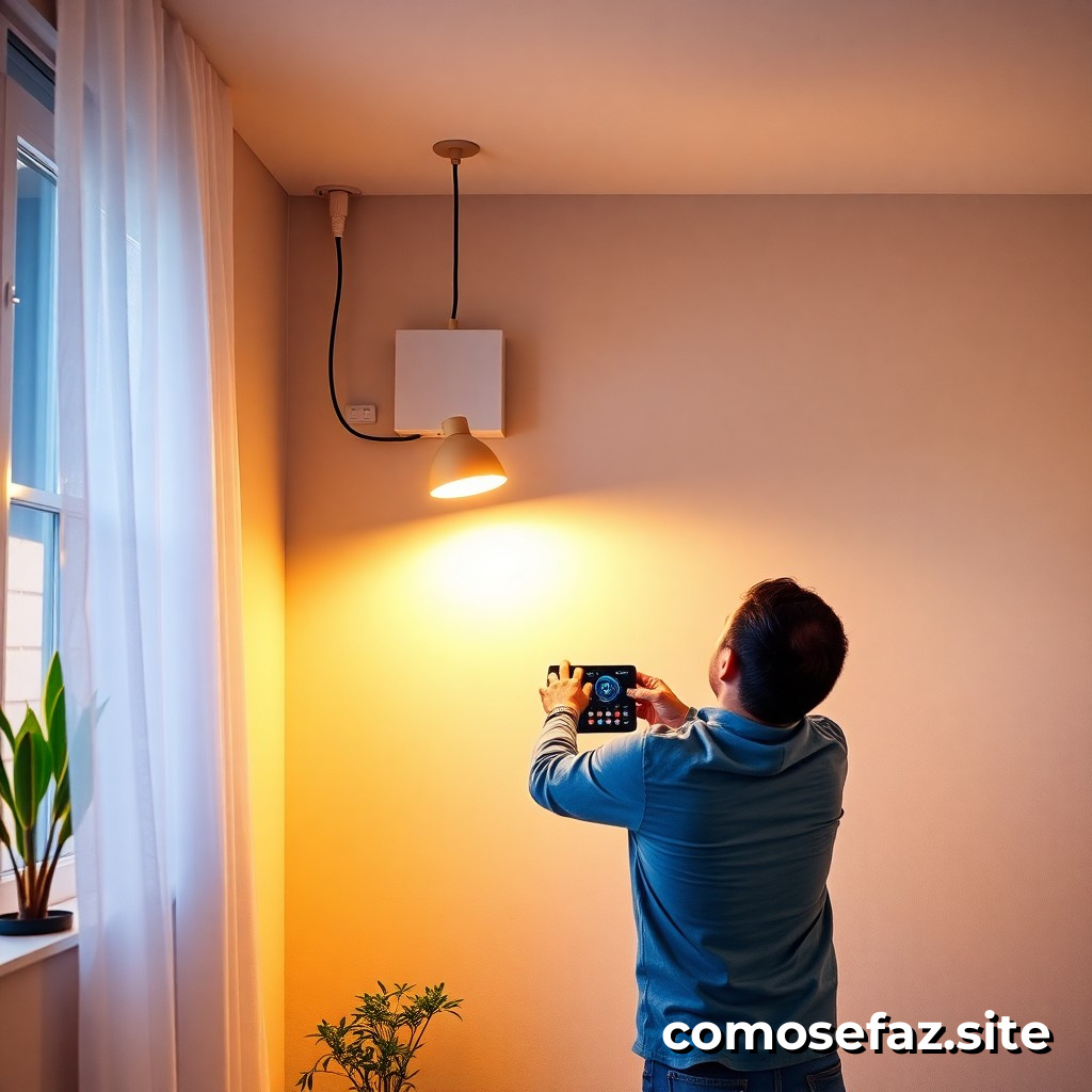 Instalando um Sistema de Iluminação Eficiente com Controle de Intensidade em Casa