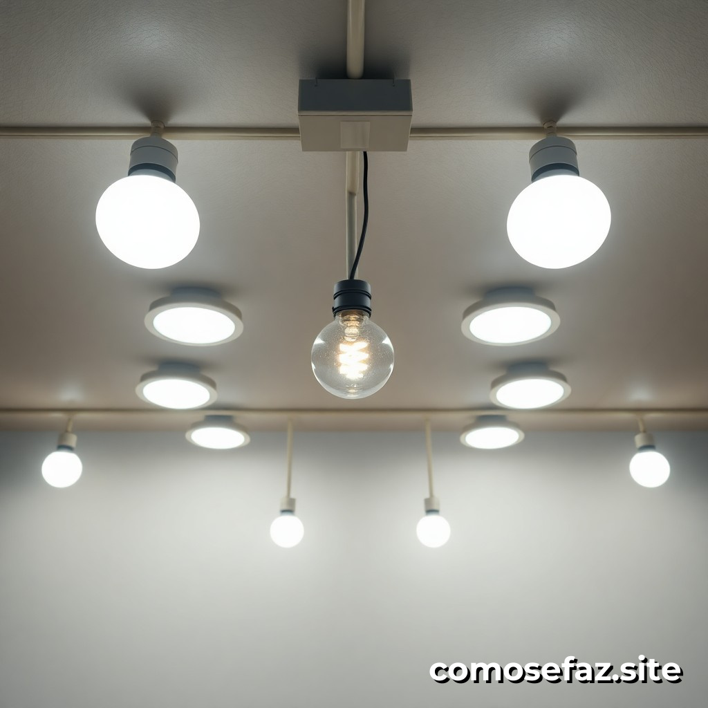 Instalando um Sistema de Iluminação Eficiente com Lâmpadas LED e Controle de Energia