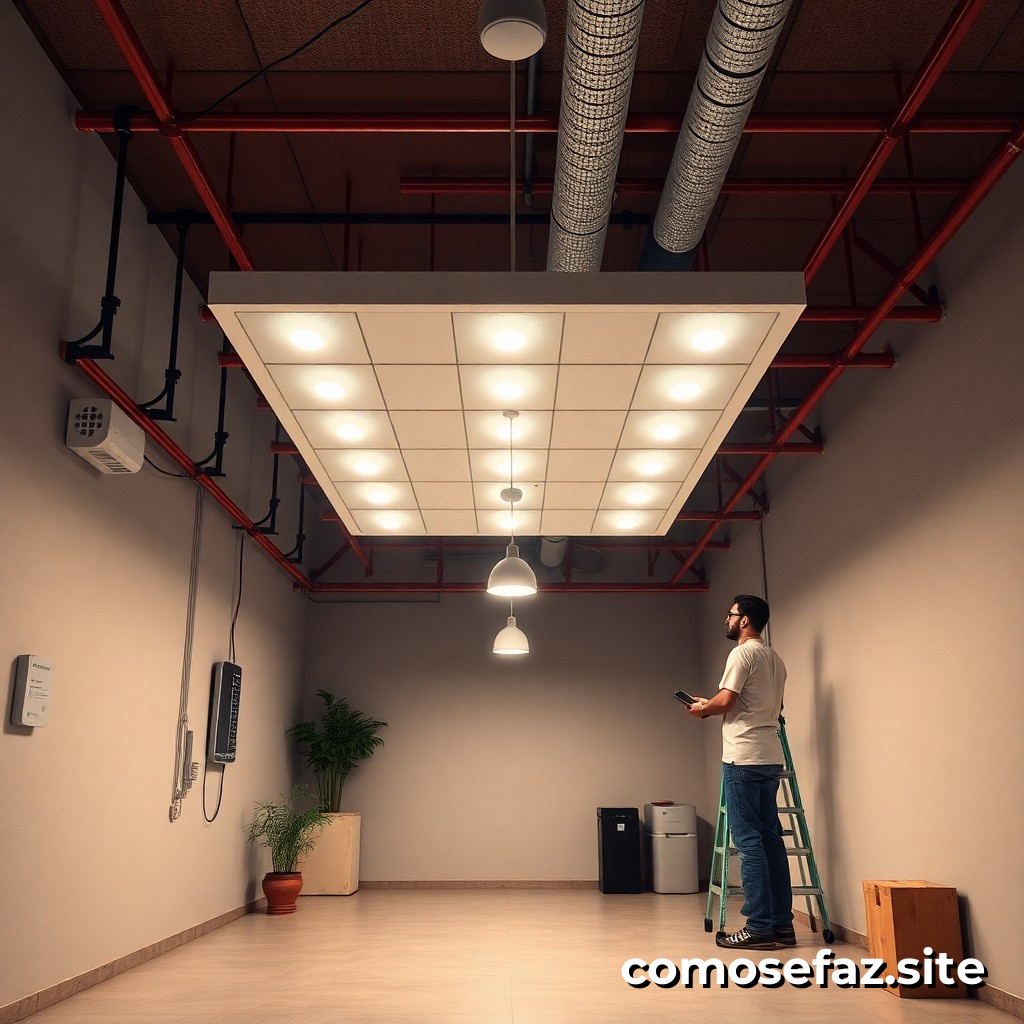 Instalando um Sistema de Iluminação Eficiente com Lâmpadas LED e Controle de Consumo