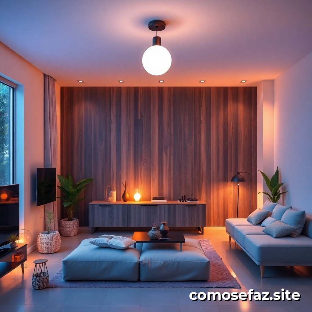 Instalando um Sistema de Iluminação Eficiente com Lâmpadas LED e Controle de Consumo em sua Casa